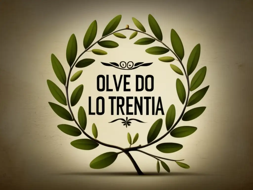 Fotorealista corona de olivo antigua Grecia, tratados y alianzas