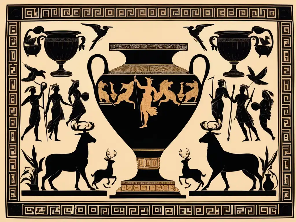 Cerámica griega con mitología y arte en Grecia Antigua