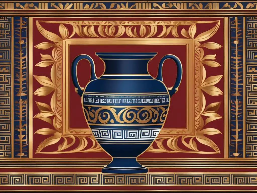 Vaso griego con detalles coloridos: significado y simbolismo del color en la pintura y cerámica de la Antigua Grecia