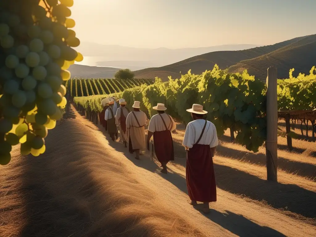 Gastronomía festiva en la Antigua Grecia: viñedos, vendimia, vino, celebraciones y tradiciones griegas