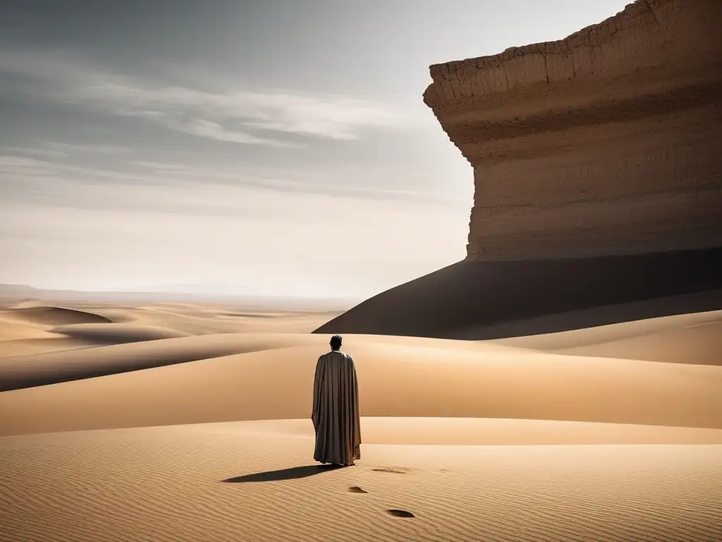 Imagen de Zeno de Elea en el desierto: Paradojas filosofía presocrática